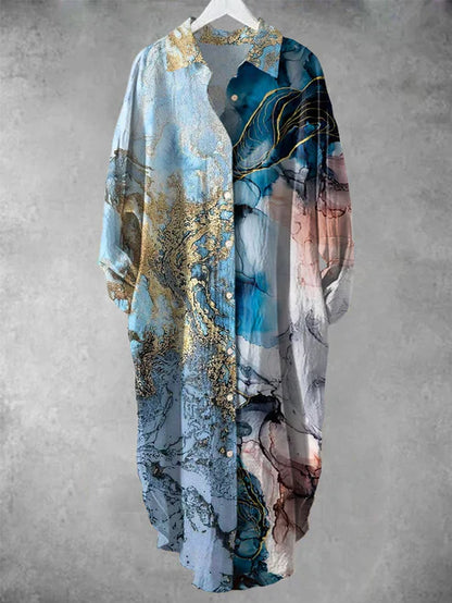 SL | Robe midi boutonnée avec imprimé floral