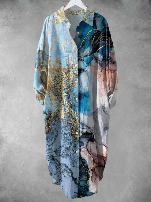 SL | Robe midi boutonnée avec imprimé floral