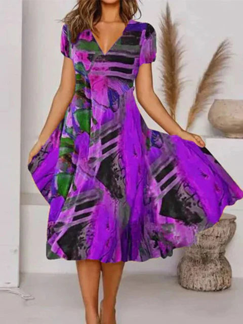 SL | Robe d'été bohème avec décolleté en V