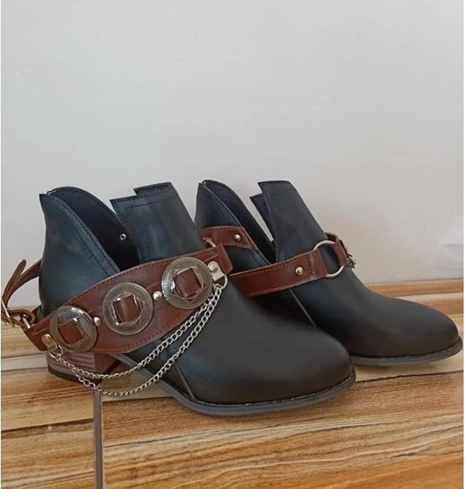 SL | Chunky Mid Heel Chaussures Vintage