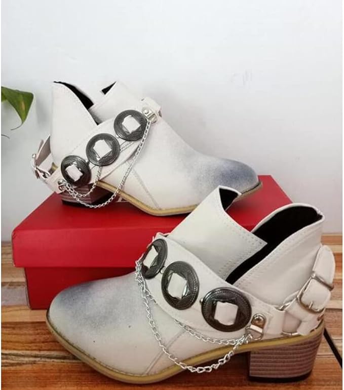 SL | Chunky Mid Heel Chaussures Vintage