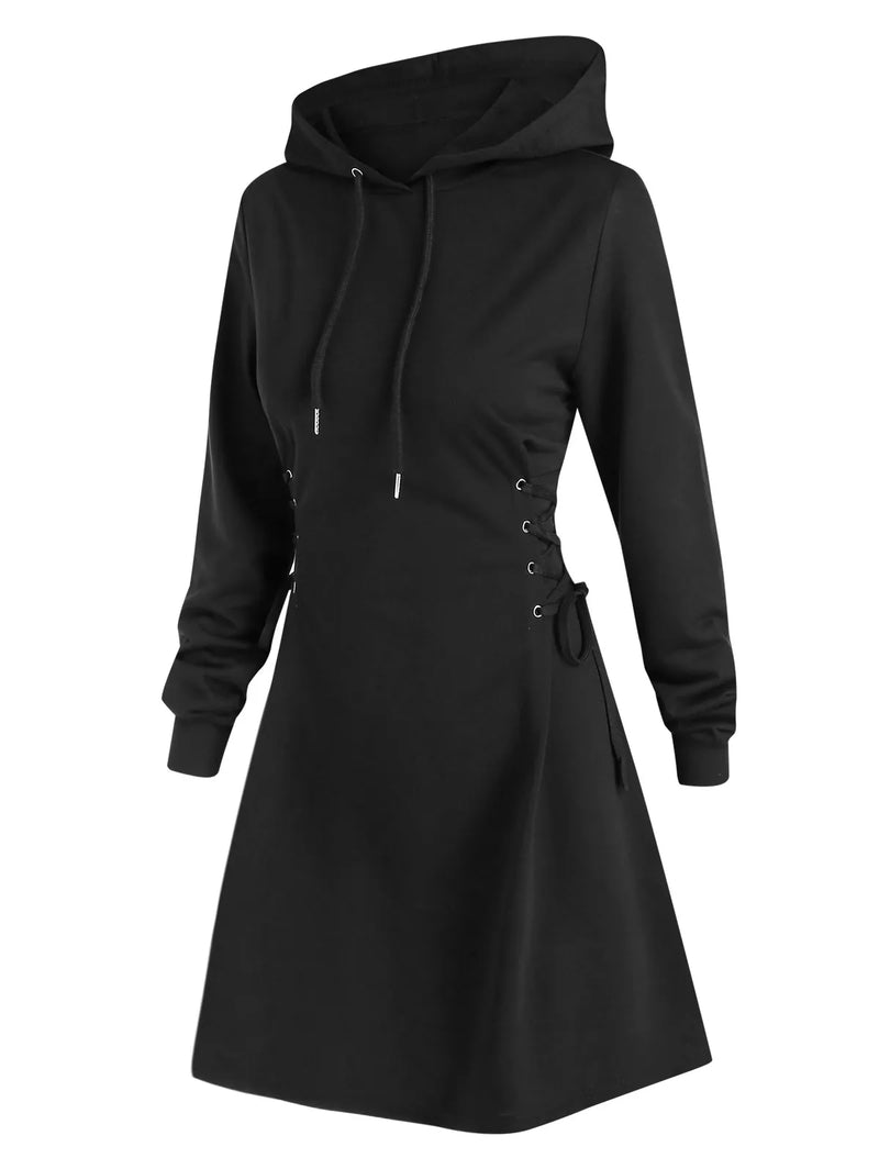 SL | Robe midi décontractée et chic à capuche