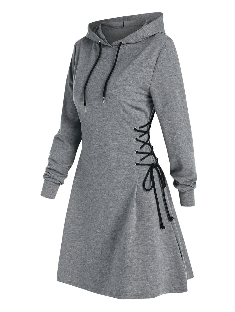 SL | Robe midi décontractée et chic à capuche
