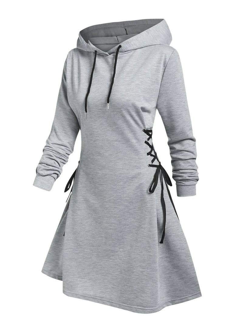 SL | Robe midi décontractée et chic à capuche