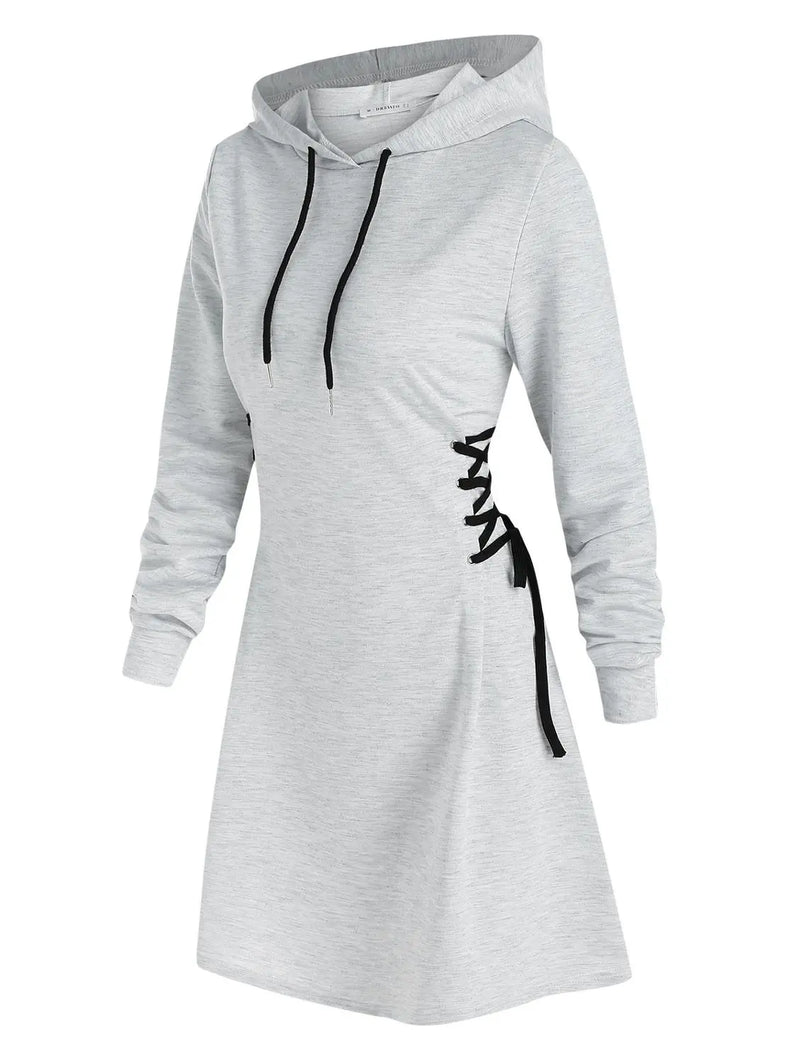 SL | Robe midi décontractée et chic à capuche