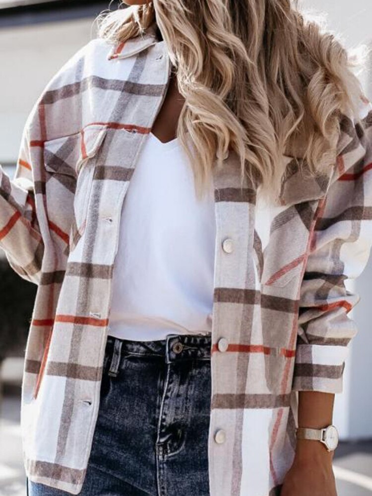 EP | SaraisJacket I Veste en flanelle pour femmes
