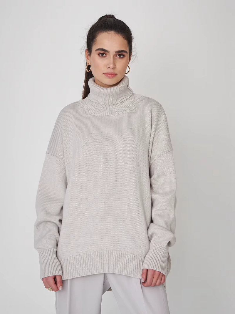 EP | MW - Pullover oversize douillet à col roulé