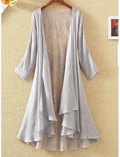 Swimwear Cover Up Rash Guard Tankini Top Dress Swimsuit Ruched Lace Patchwork Vacation Beach Wear V Neck Long Sleeve Bathing Suits