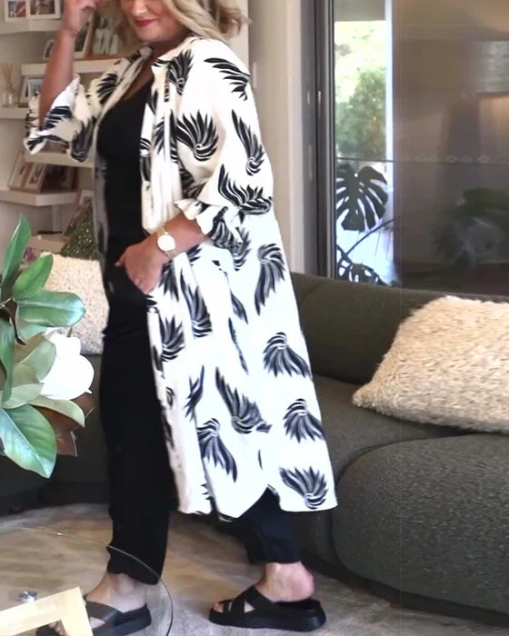 EP | Veste avec dos et bouton, imprimée