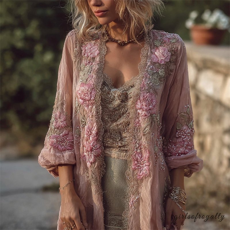 Un cardigan au style vintage aux détails délicats et intemporels