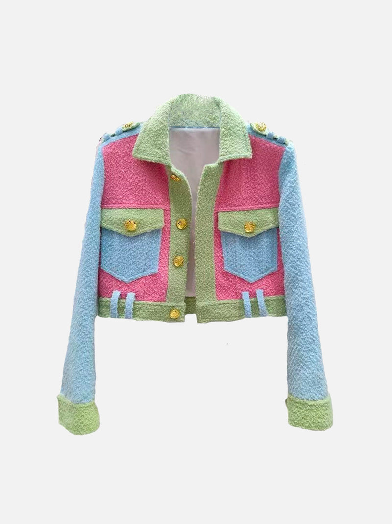 EP | Veste patchwork au design coloré